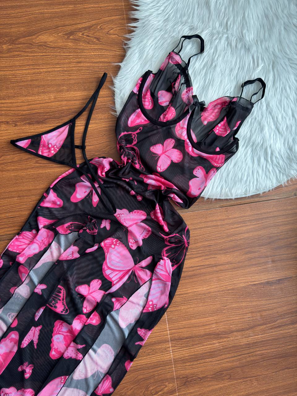 لباس خواب فنردار دار بلند کد032