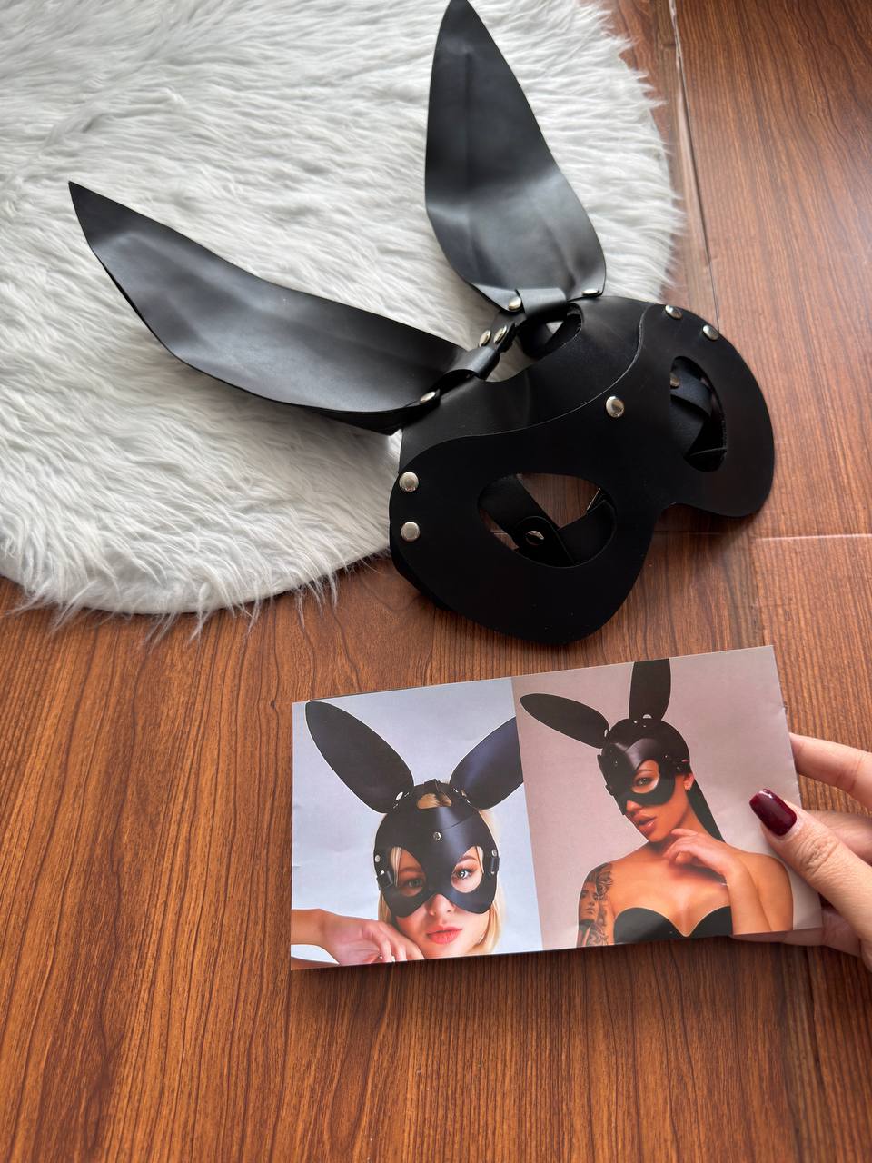 نقاب خرگوشی چرم