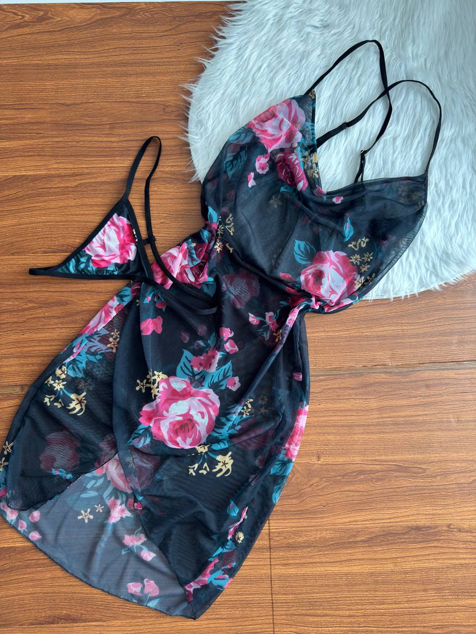 پیراهن بلند گلدار زنانه کد8005