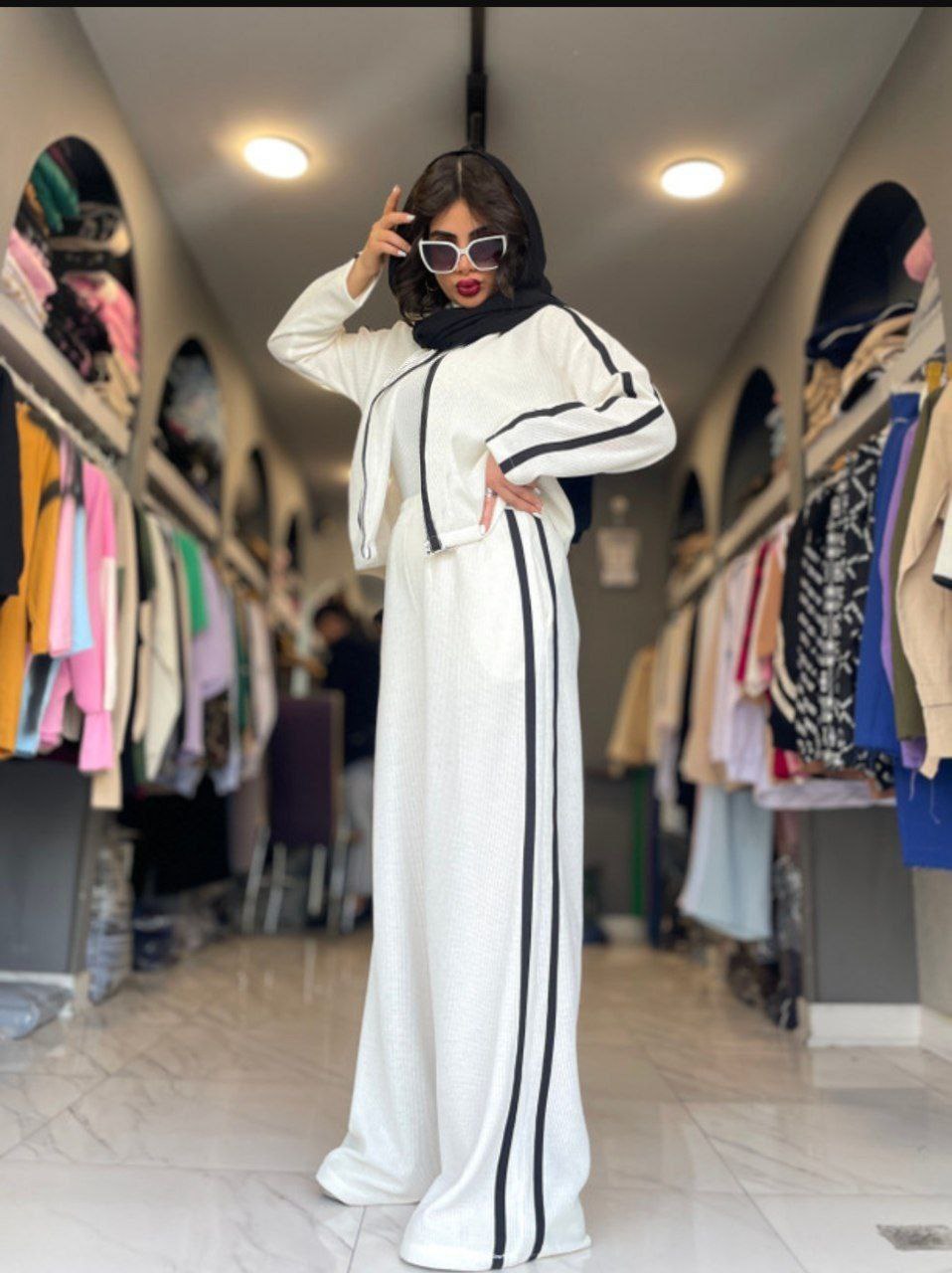 ست دو تیکه بلوز شلوار بگ زنانه کد 80021