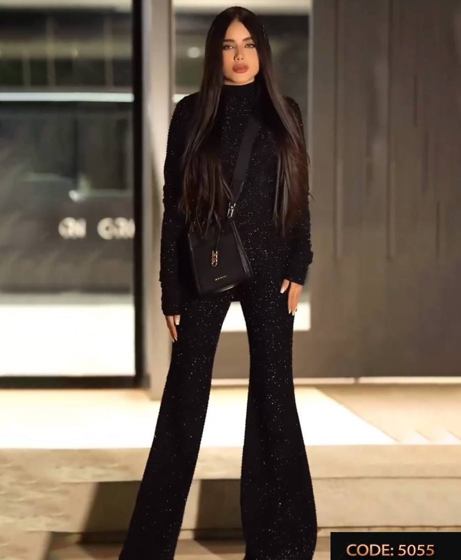 بلوز کلاه دار و شلوار دمپا زنانه کد 5055