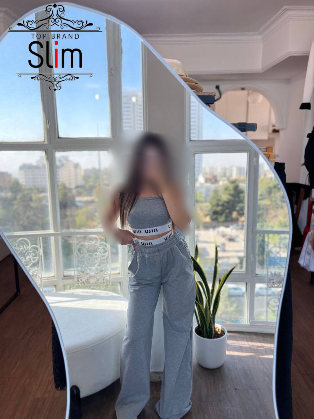ست کراپ و شلوار miumiu کد50760