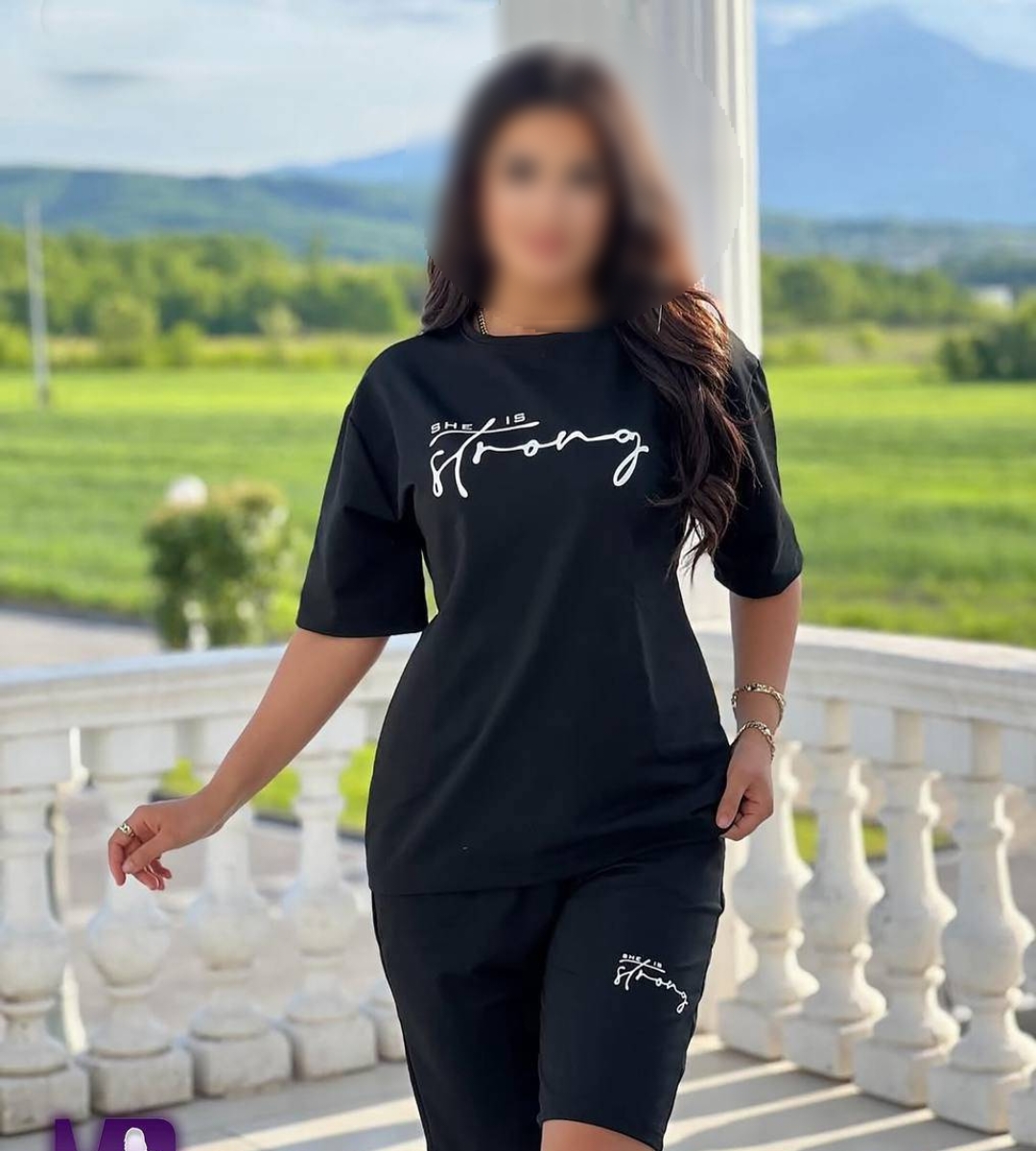 ست تیشرت شلوارک ورزشی کد 25444