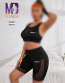 ست نیم تنه و شلوارک ورزشی زنانه کد 66971