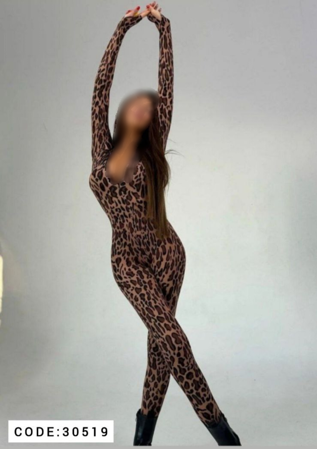 اوورال پلنگی زنانه کد 30519