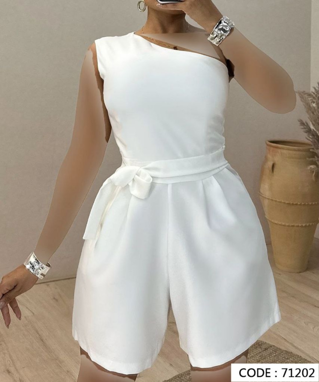 سرهمی شورتکی یقه رومی کد 71202