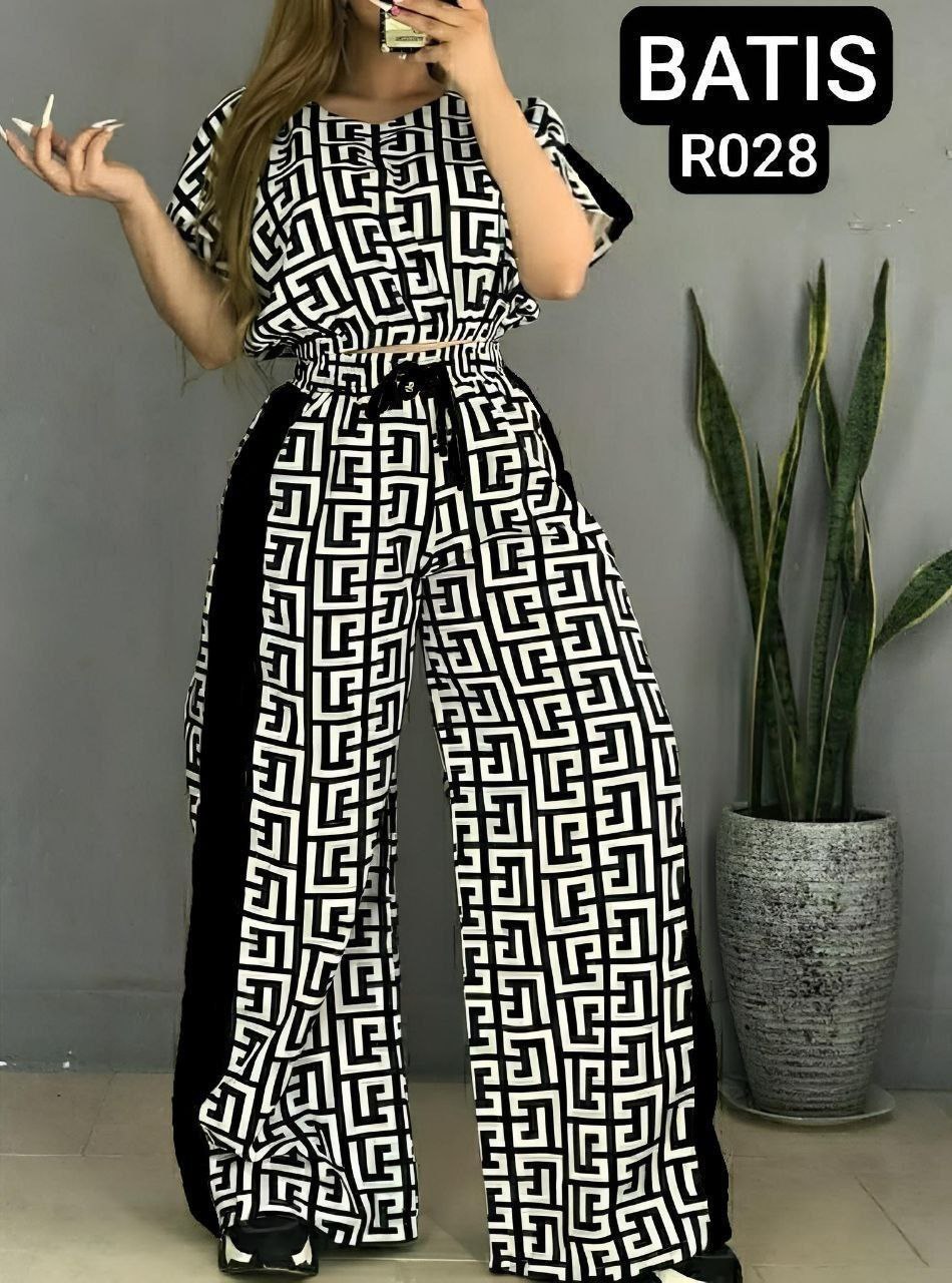 ست نیمتنه شلوار لاکچری زنانه مجلسی کد R028