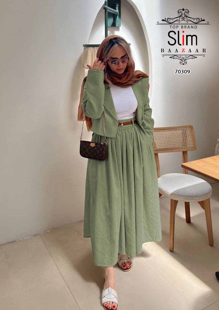 ست کت و دامن زنانه بهاره کد 70309
