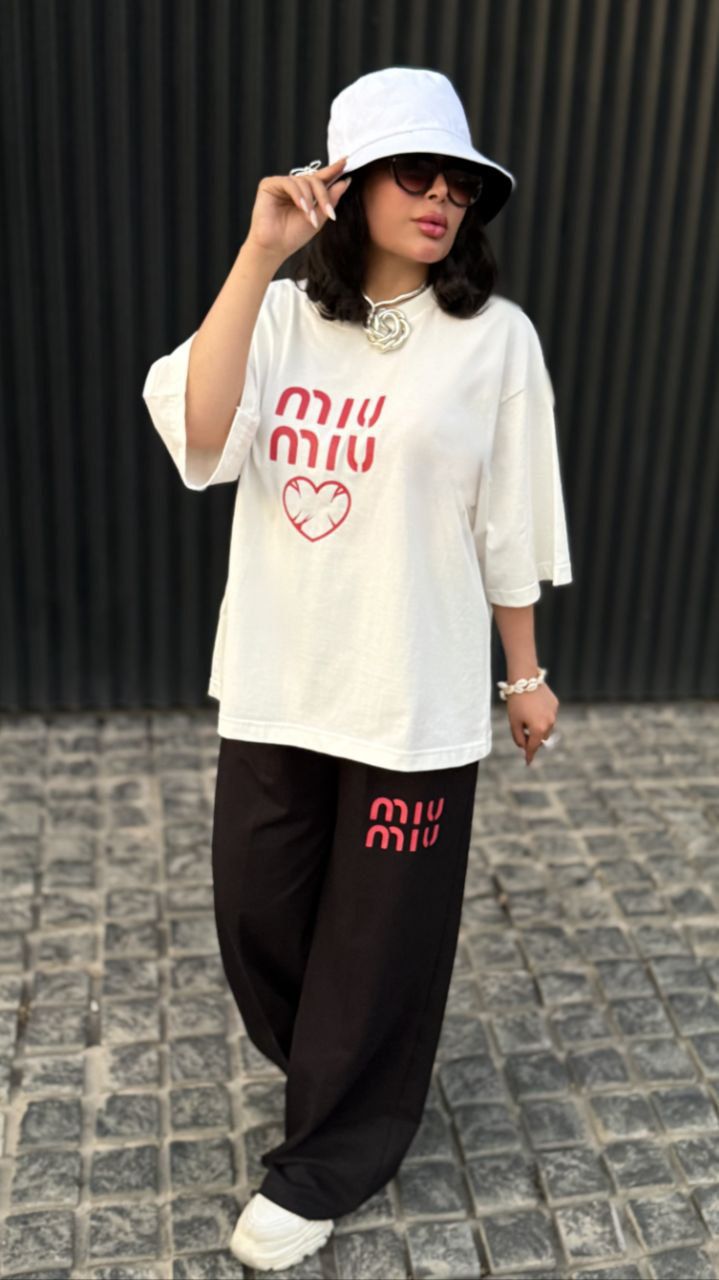 ست تیشرت شلوار زنانه miumiu
