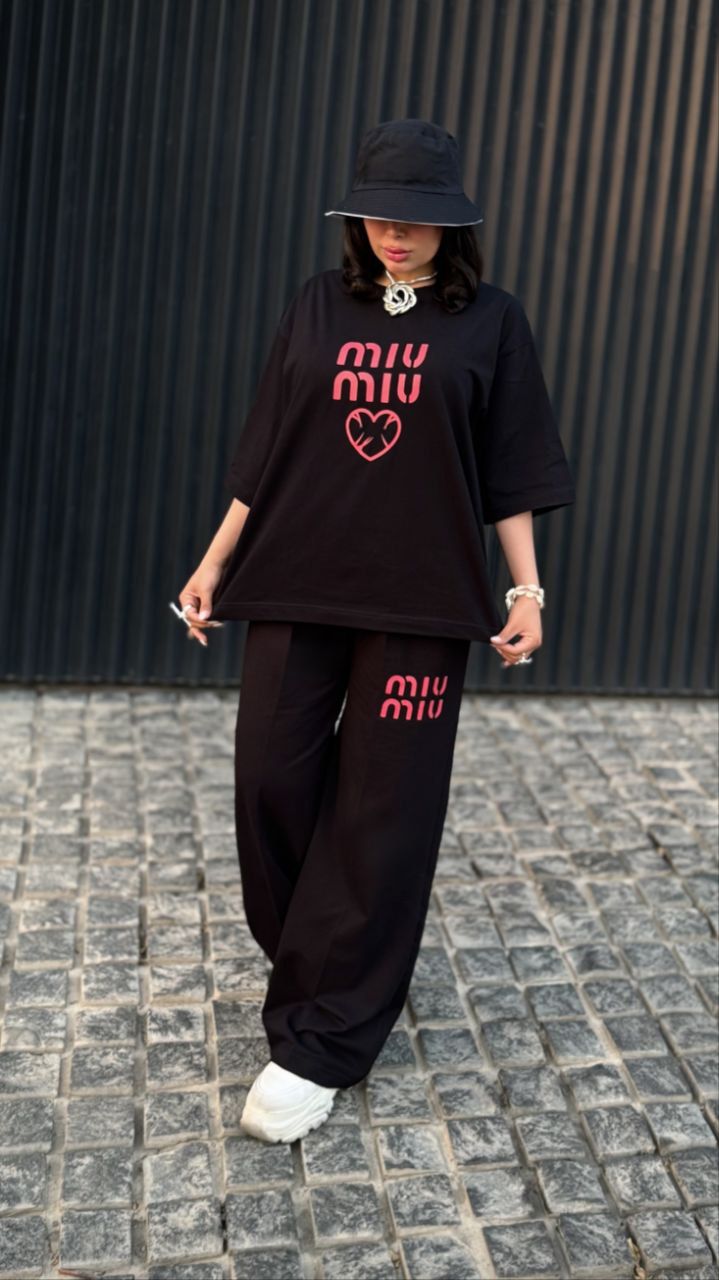 ست تیشرت شلوار زنانه miumiu