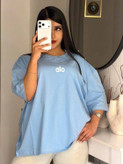 تیشرت باکسی طرح alo زنانه