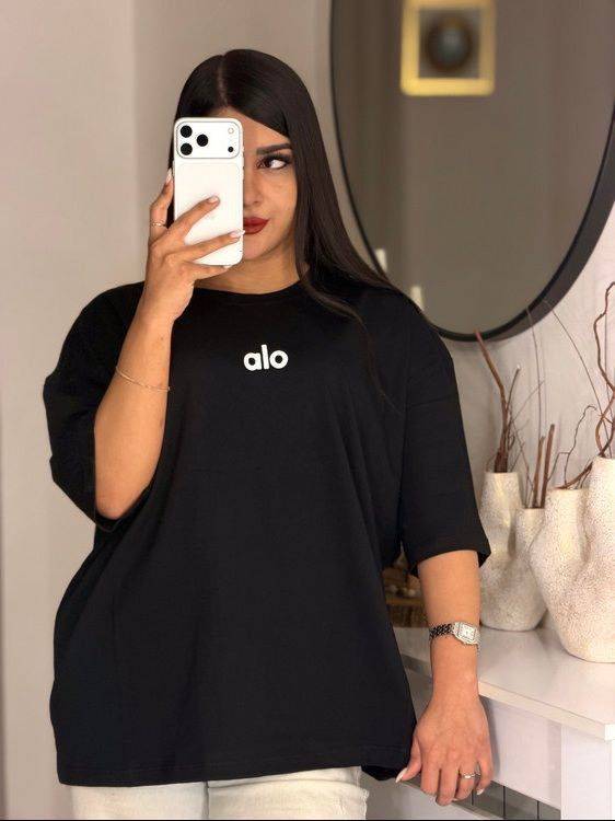 تیشرت باکسی طرح alo زنانه