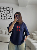 تیشرت باکسی طرح 1987
