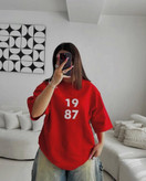 تیشرت باکسی طرح 1987