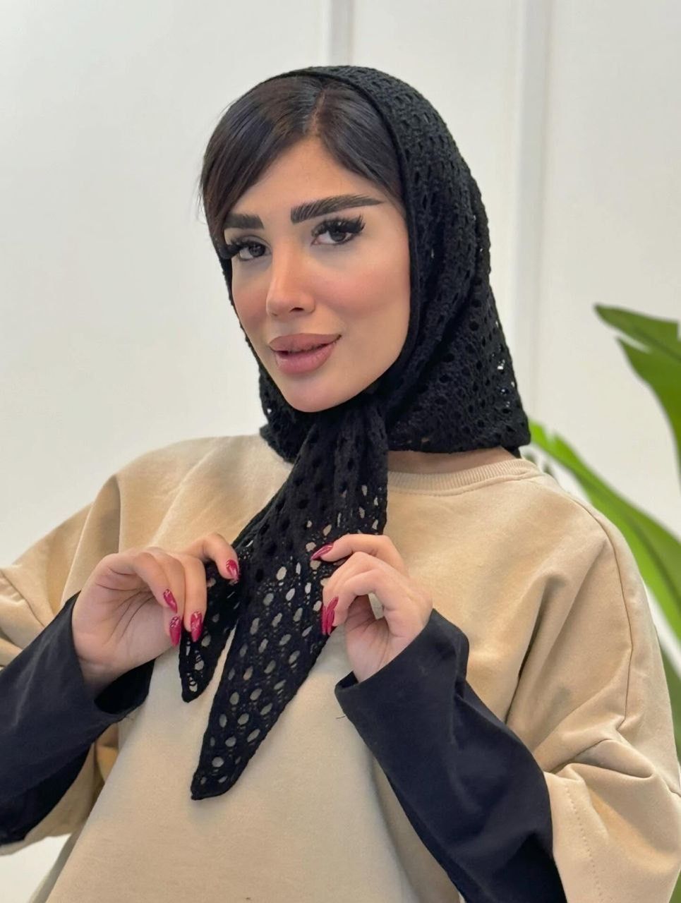 دورگ قلاب بافی سه گوش