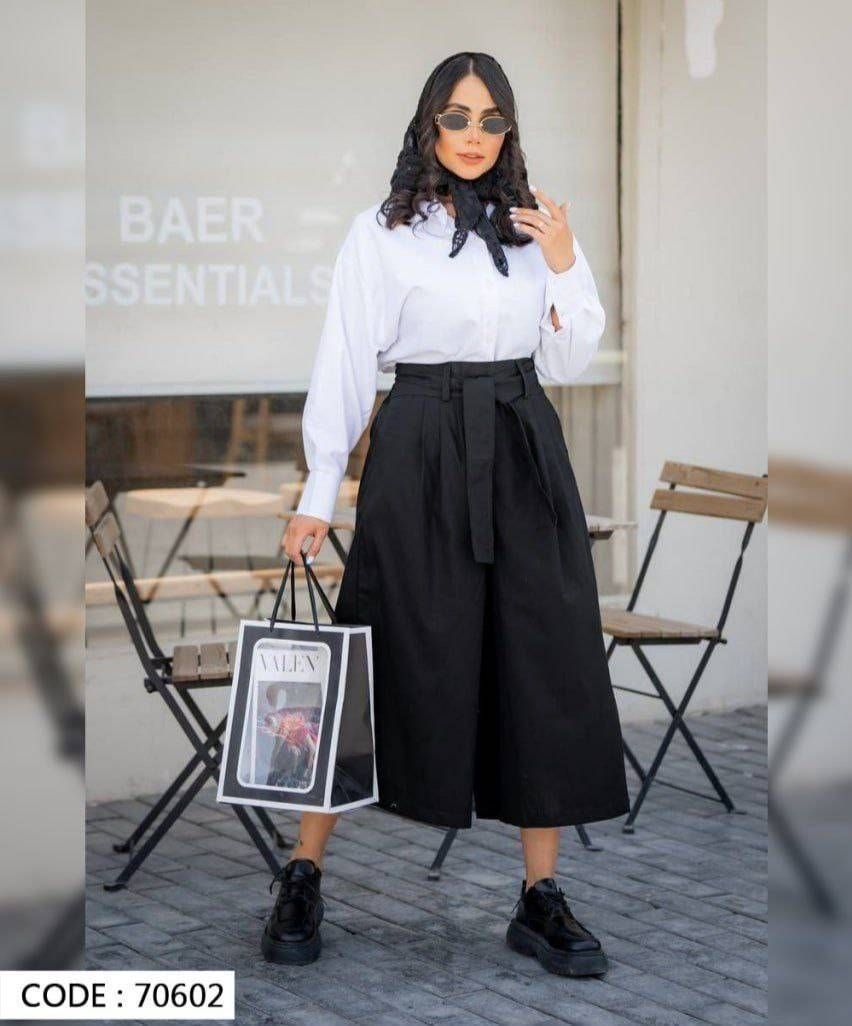 شلوار واید لگ زنانه کد 70602