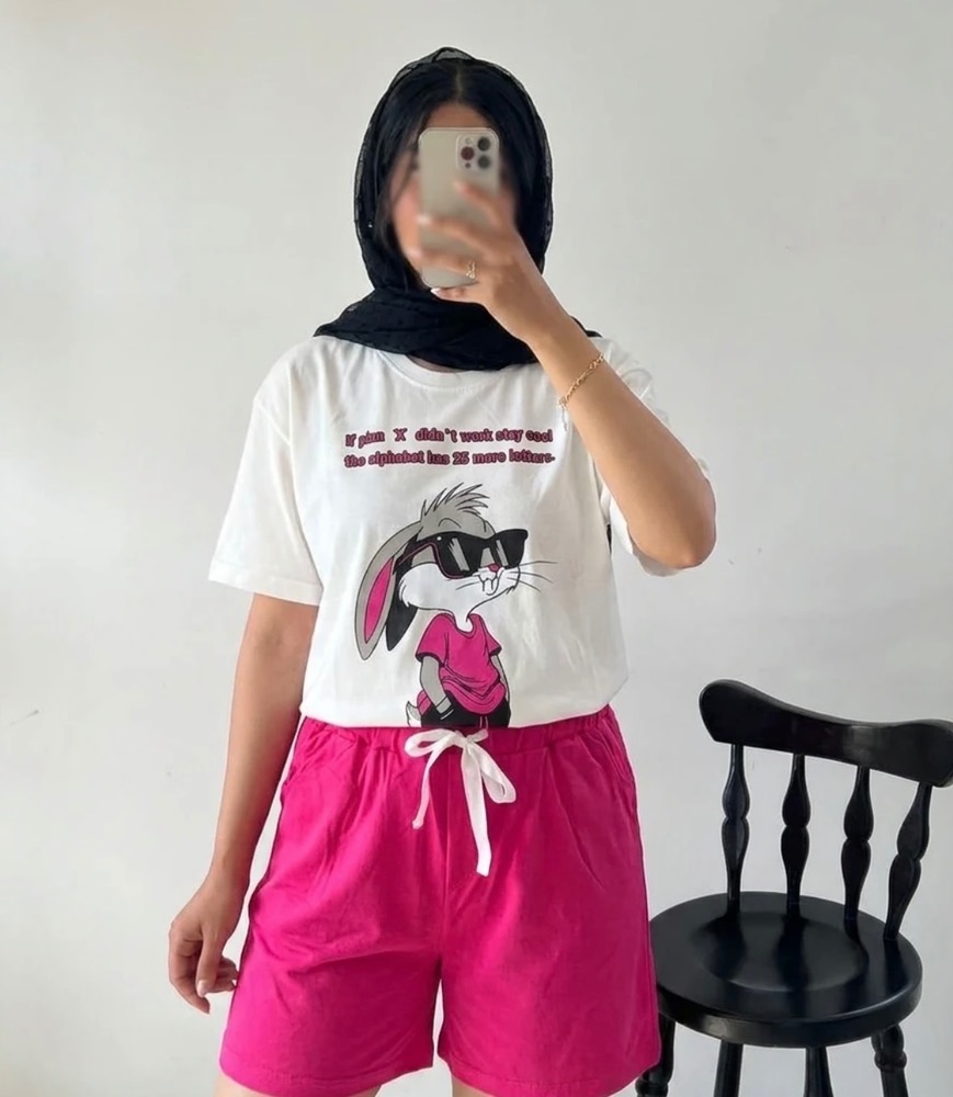 ست تیشرت شورتک ترند زنانه