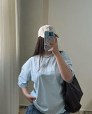 تیشرت باکسی طرح دار
