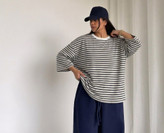 تیشرت باکسی راه راه