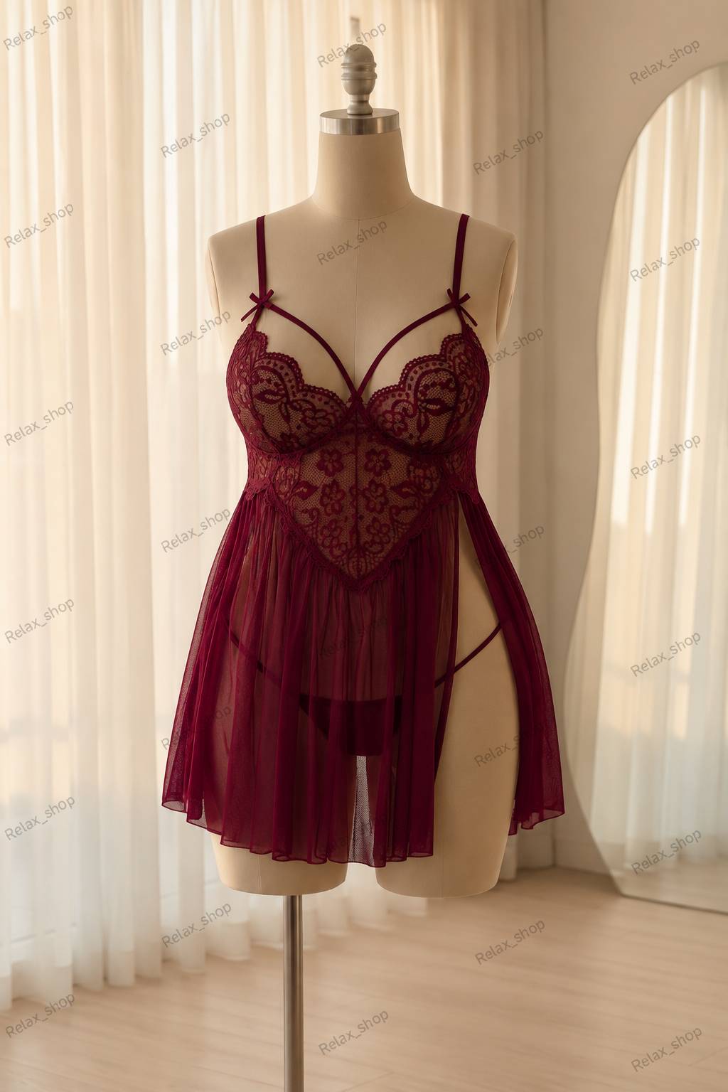لباس خواب فانتزی سایز بزرگ کد100347