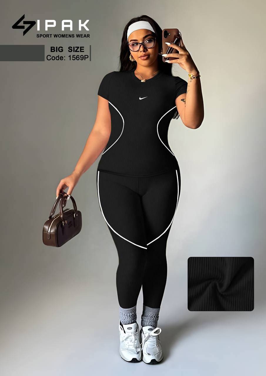 اوورال ورزشی سایز بزرگ زنانه کد 1569P