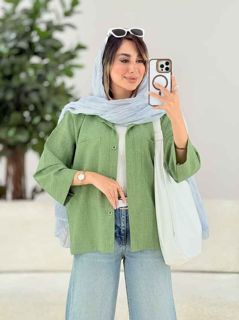 شومیز دو جیب دخترانه