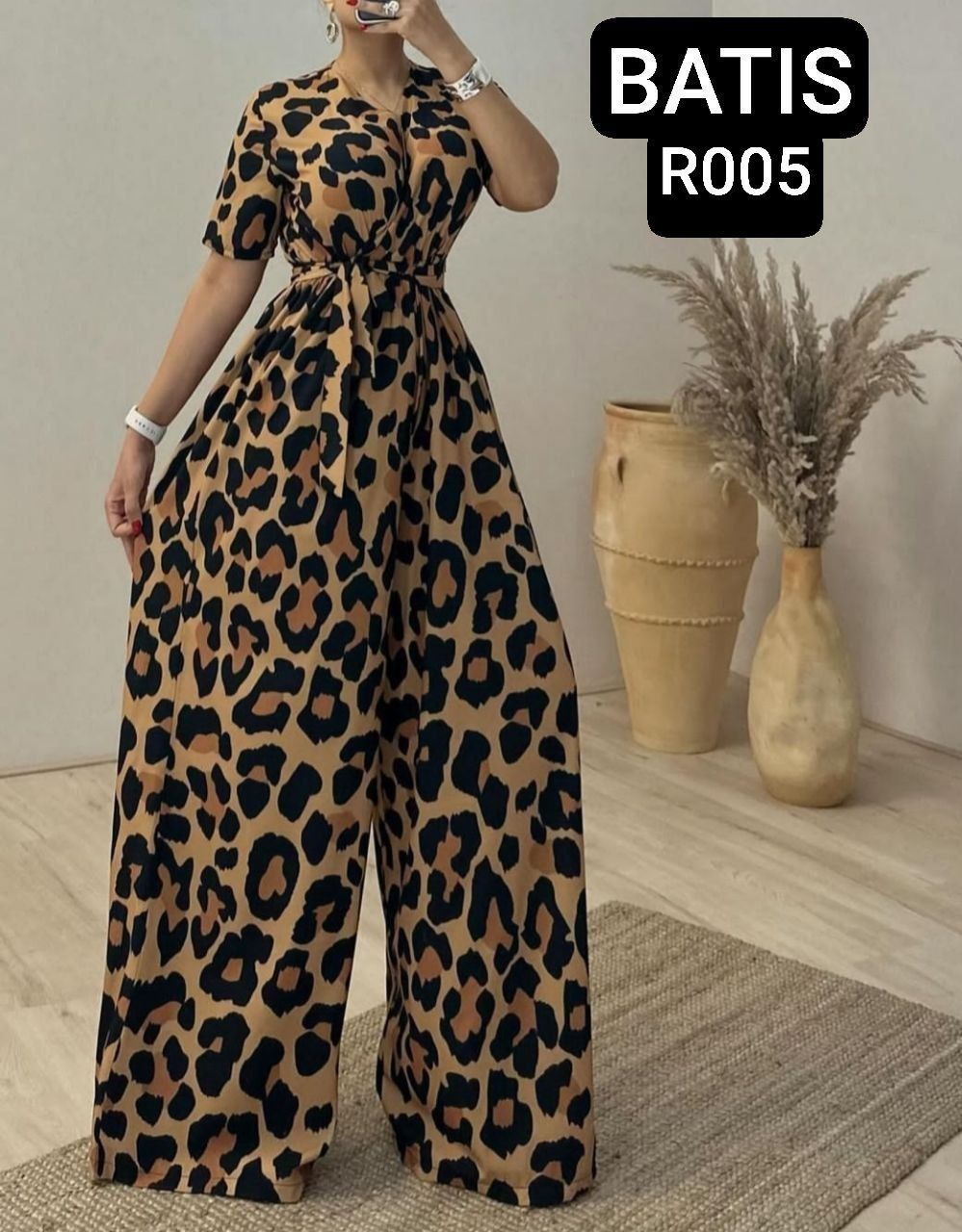 سرهمی پلنگی مجلسی زنانه کد R005