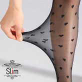 جوراب شلواری طرح قلبی کد80203