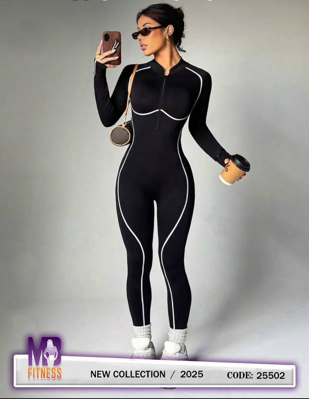 اوورال ورزشی نوار دوزی یقه خشتی کد 25502
