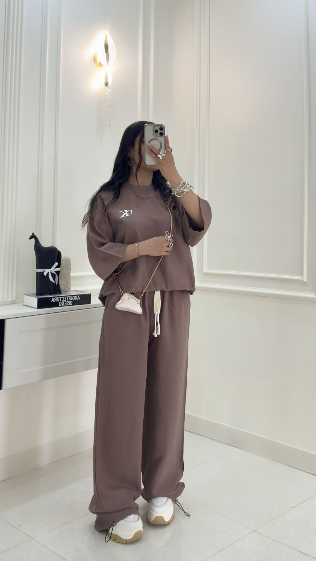 ست تیشرت شلوار CK ریزشی تابستانه زنانه