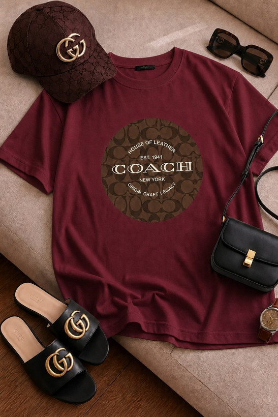 تیشرت باکسی سامر طرح coach