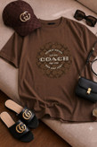 تیشرت باکسی سامر طرح coach