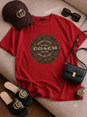 تیشرت باکسی سامر طرح coach