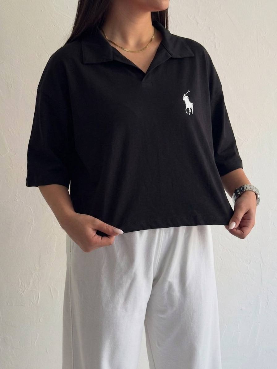 تیشرت باکسی یقه دار POLO