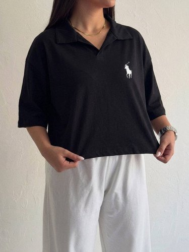 تیشرت باکسی یقه دار POLO
