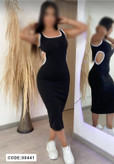 ماکسی مجلسی نوار سفید 30441
