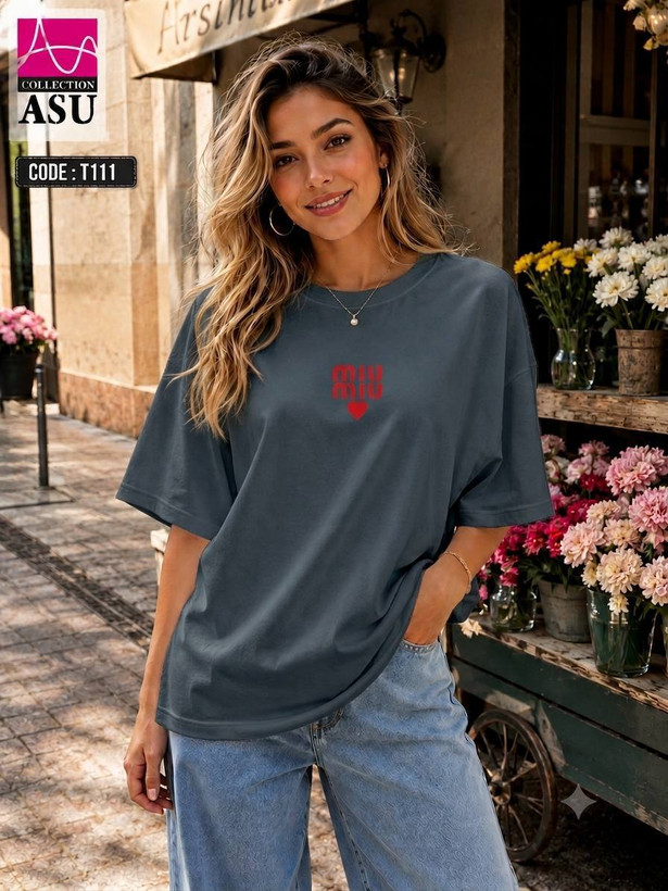 تیشرت باکسی miumiu