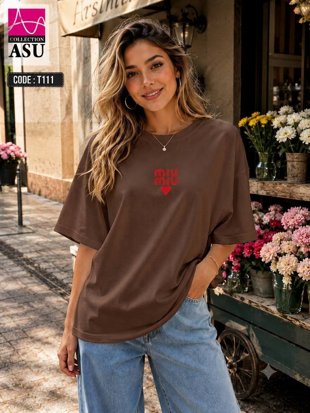 تیشرت باکسی miumiu