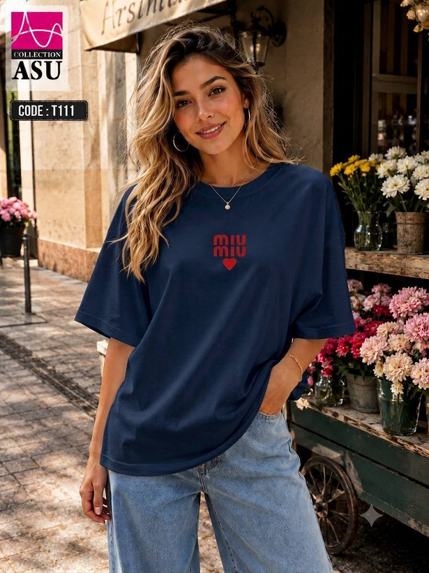 تیشرت باکسی miumiu