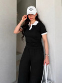 ست پلوشرت و شلوار بگ زنانه 80401