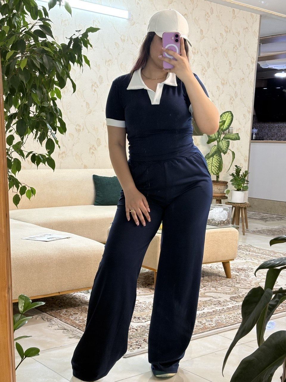 ست پلوشرت و شلوار بگ زنانه 80401