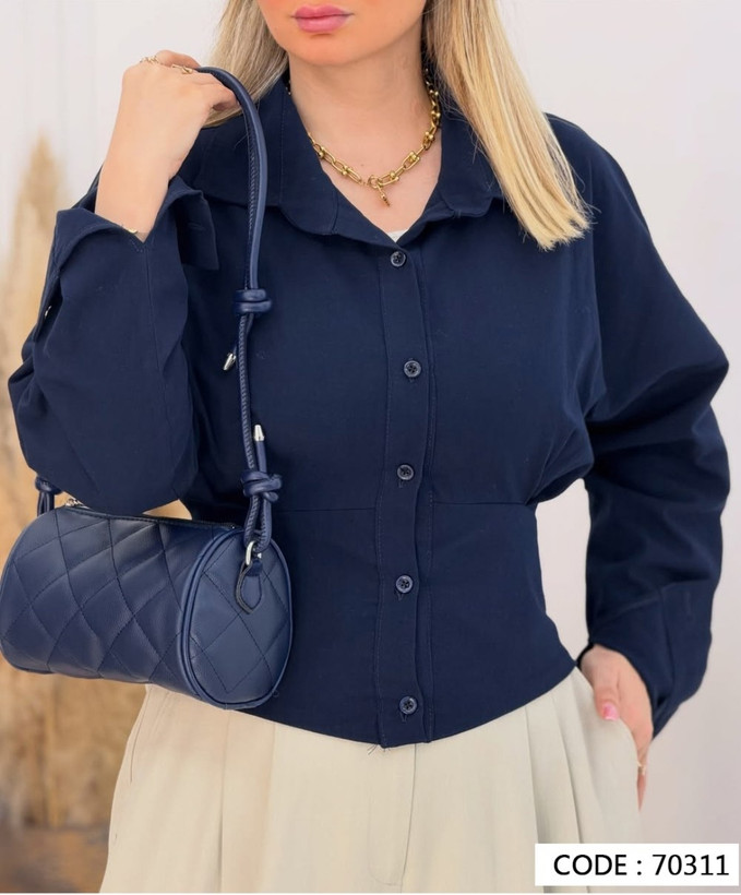 شومیز کمر گنی زنانه کد 70311