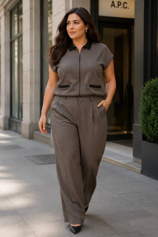 ست پلوشرت و شلوار مورگان زنانه