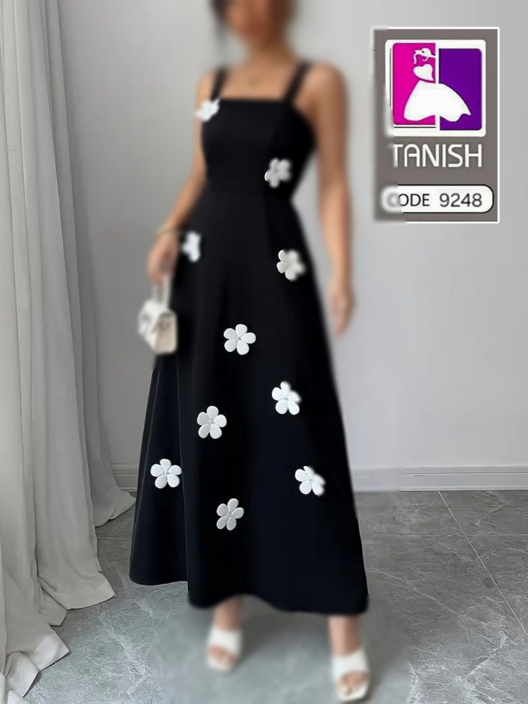 پیراهن بلند گلدار زنانه 9248