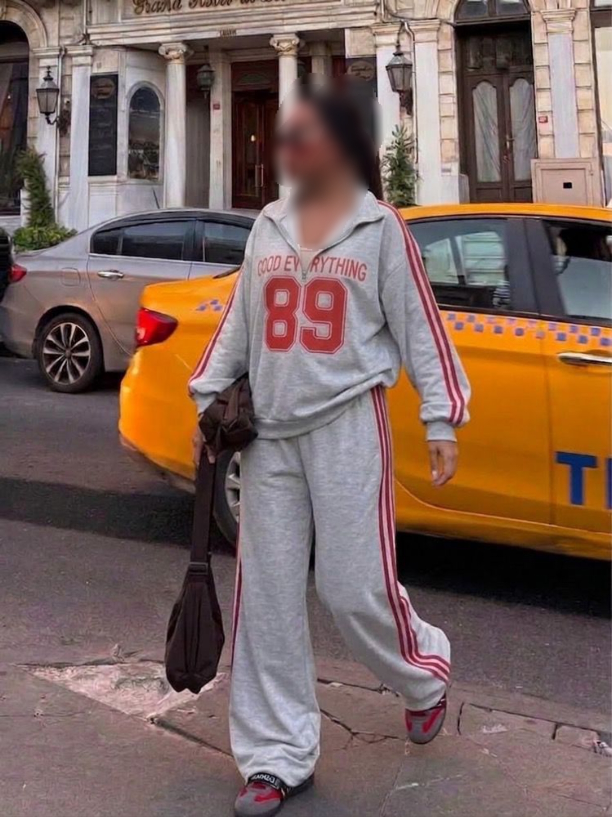 ست دورس نیم زیپ و جاگر 89 زنانه پاییزه
