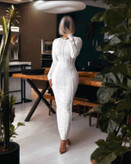 پیراهن بلند نوار دوزی زنانه کد 220029