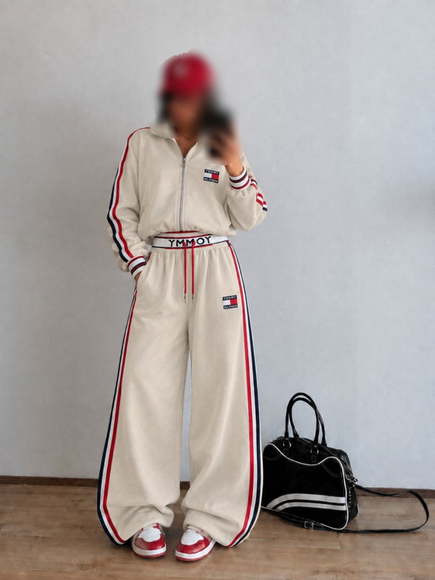 سویشرت شلوار مغزی دوزی فول بگ زمستانه زنانه TOMMY