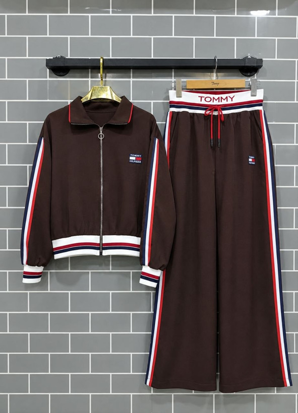 سویشرت شلوار مغزی دوزی فول بگ زمستانه زنانه TOMMY