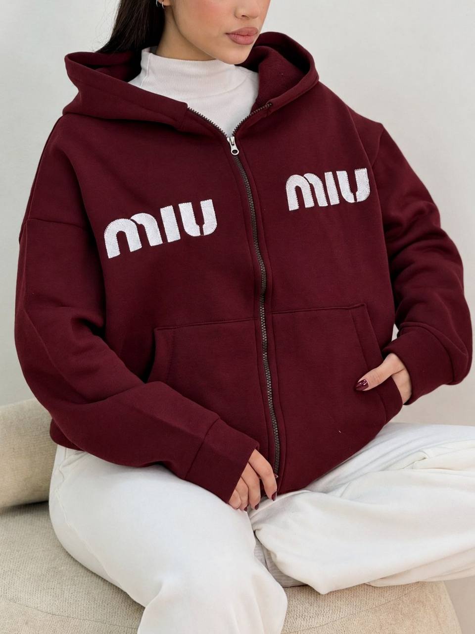 سویشرت miumiu زنانه پاییزه