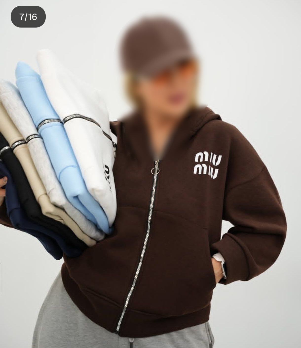 سویشرت بیسیک miumiu زنانه